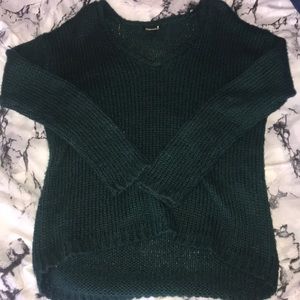 long sleev emerald green top